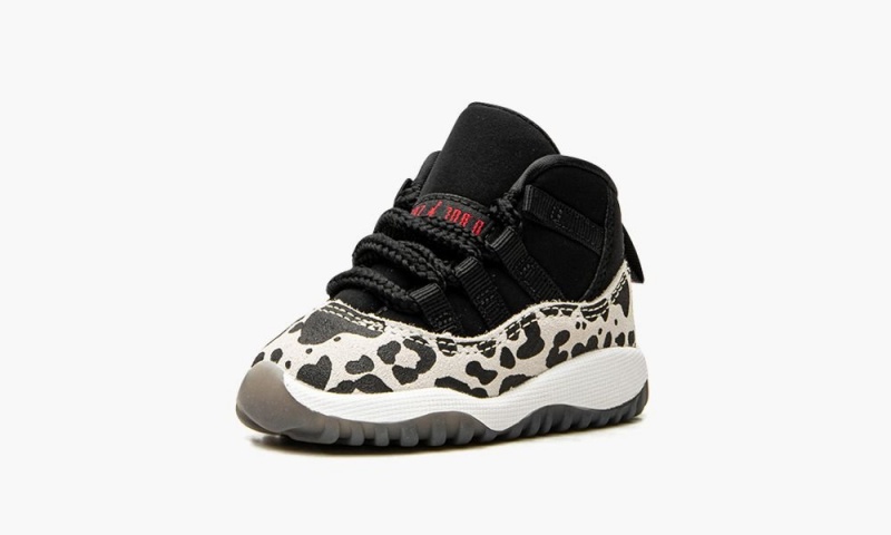 Nike Air Jordan 11 TD 'Animal Instinct' Schoenen Kinderen Zwart Rood Wit Nederland | 102978-OHG