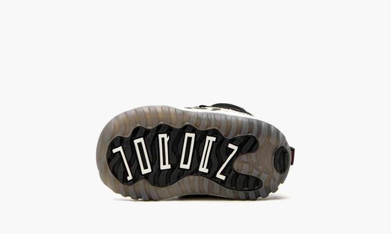 Nike Air Jordan 11 TD 'Animal Instinct' Schoenen Kinderen Zwart Rood Wit Nederland | 102978-OHG