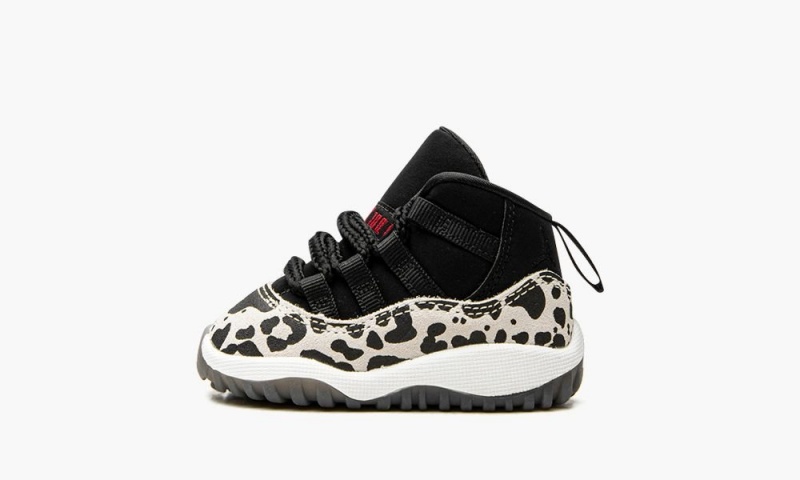 Nike Air Jordan 11 TD \'Animal Instinct\' Schoenen Kinderen Zwart Rood Wit Nederland | 102978-OHG