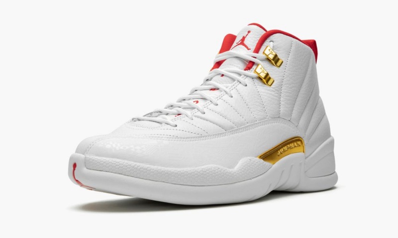 Nike Air Jordan 12 'FIBA' Schoenen Heren Wit Rood Metal Goud Nederland | 731926-GUT