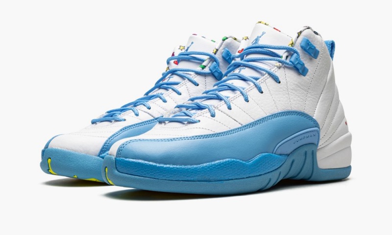 Nike Air Jordan 12 GS 'Emoji' Schoenen Kinderen Wit Blauw Citroen Nederland | 807512-JPM