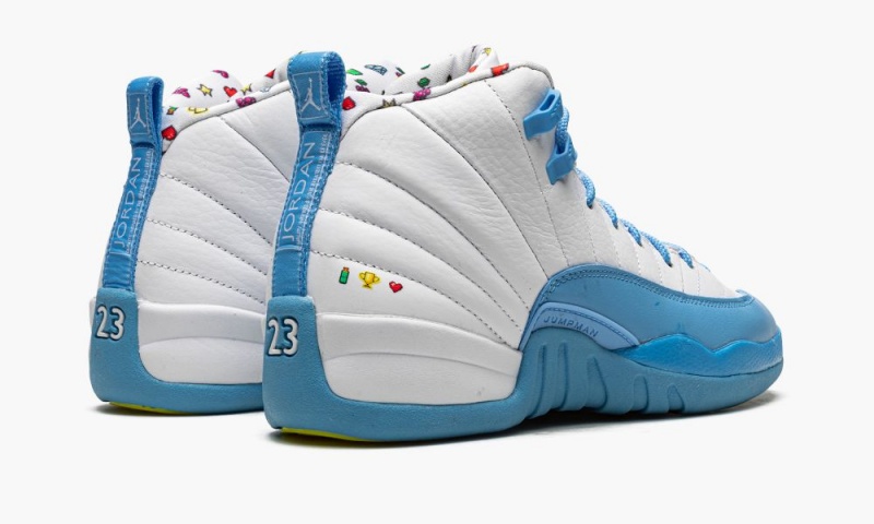 Nike Air Jordan 12 GS 'Emoji' Schoenen Kinderen Wit Blauw Citroen Nederland | 807512-JPM