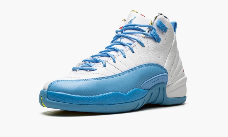 Nike Air Jordan 12 GS 'Emoji' Schoenen Kinderen Wit Blauw Citroen Nederland | 807512-JPM