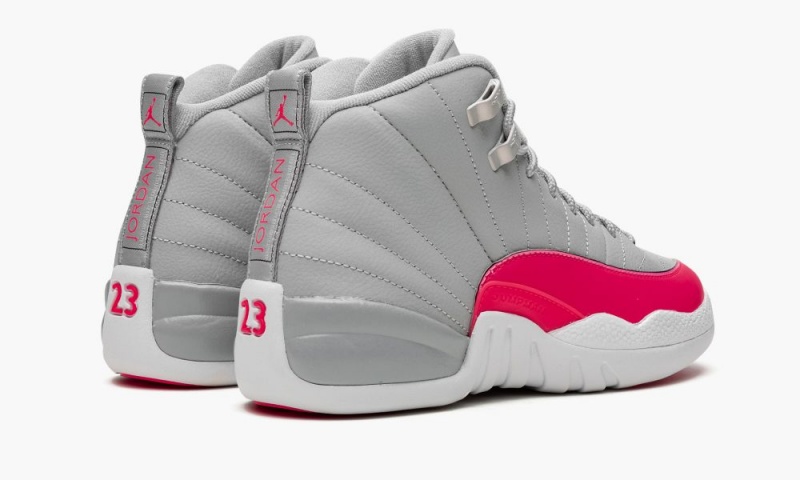 Nike Air Jordan 12 GS 'Racer Pink' Schoenen Kinderen Grijs Roze Zwart Nederland | 095783-GDO
