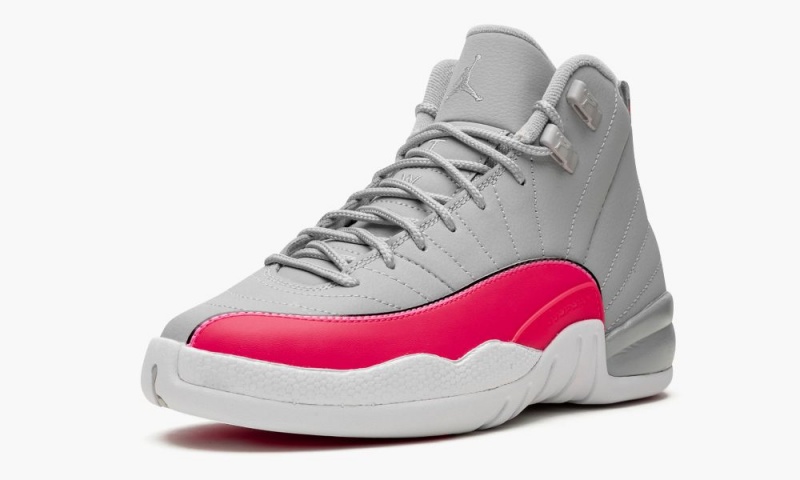 Nike Air Jordan 12 GS 'Racer Pink' Schoenen Kinderen Grijs Roze Zwart Nederland | 095783-GDO
