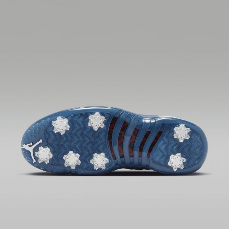 Nike Air Jordan 12 Low Schoenen Heren Wit Metal Zilver Rood Blauw Nederland | 682059-GNW