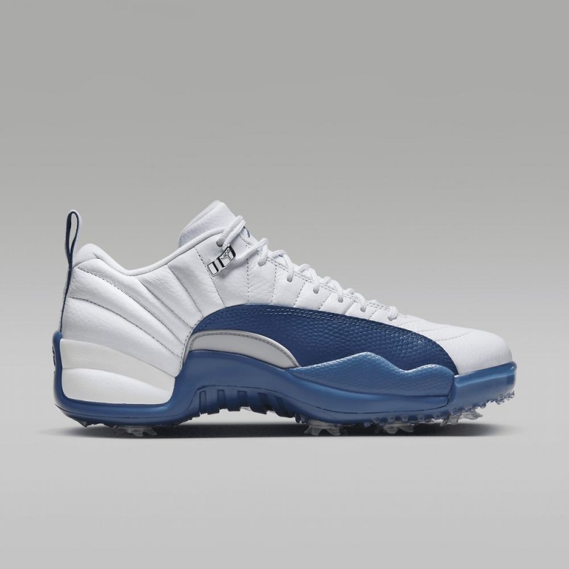 Nike Air Jordan 12 Low Schoenen Heren Wit Metal Zilver Rood Blauw Nederland | 682059-GNW