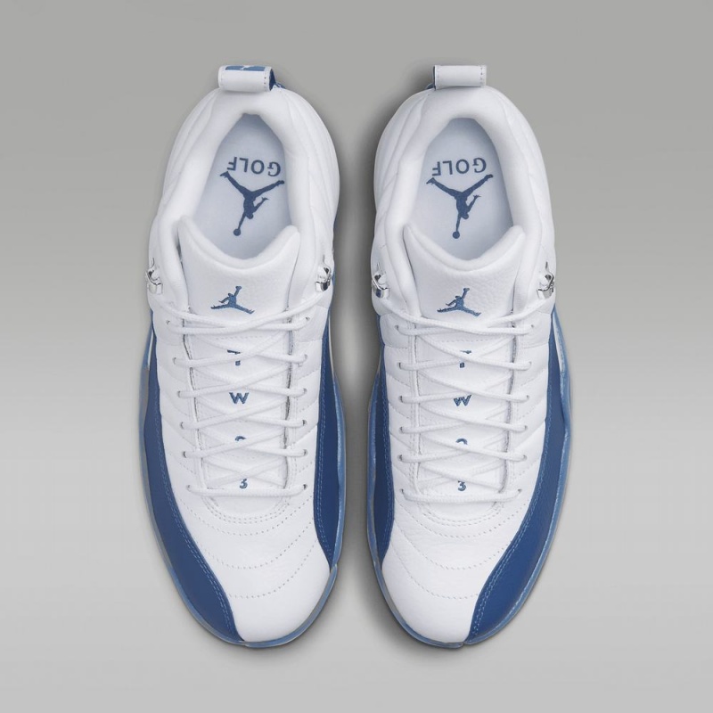 Nike Air Jordan 12 Low Schoenen Heren Wit Metal Zilver Rood Blauw Nederland | 682059-GNW
