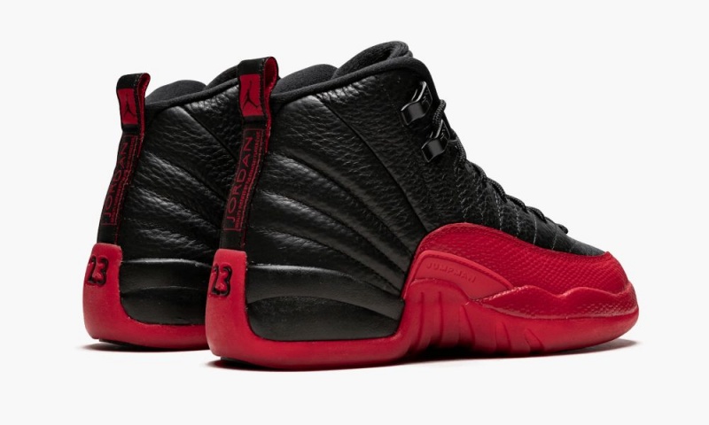 Nike Air Jordan 12 Retro BG 'Flu Game' Schoenen Kinderen Zwart Rood Nederland | 026483-UPE
