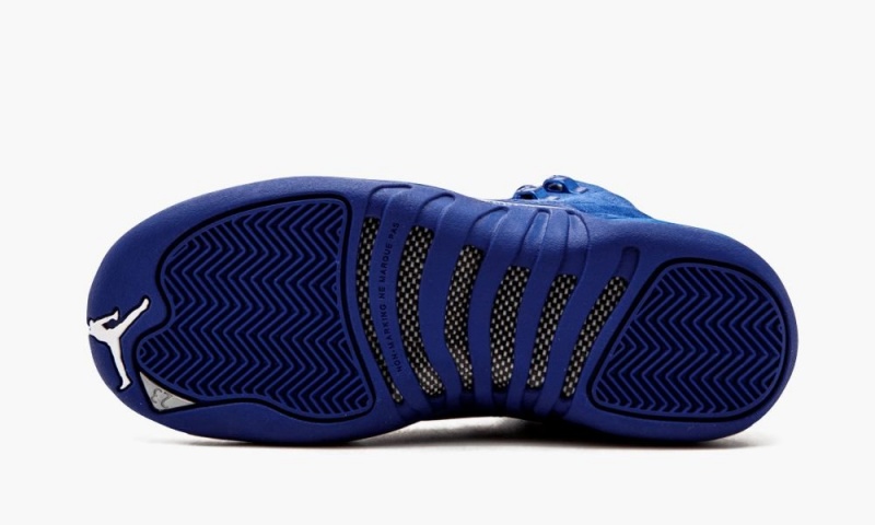 Nike Air Jordan 12 Retro BG Schoenen Kinderen Diepkoningsblauw Blauw Wit Metal Nederland | 458672-VZT