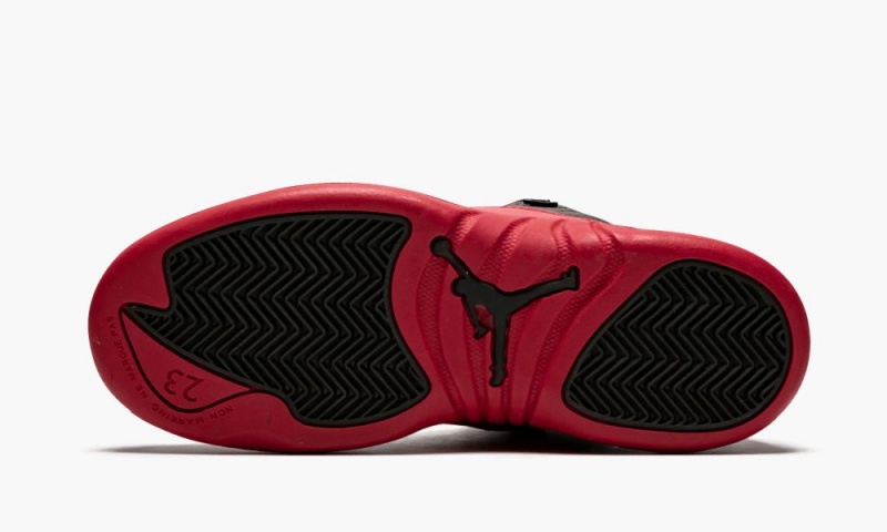 Nike Air Jordan 12 Retro BP Schoenen Kinderen Zwart Rood Nederland | 485290-THK