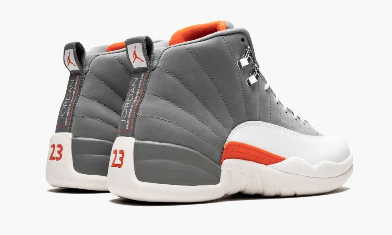 Nike Air Jordan 12 Retro 'Cool Grey' Schoenen Heren Grijs Wit Oranje Nederland | 068457-PVD