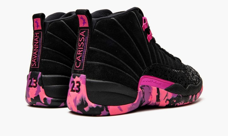 Nike Air Jordan 12 Retro DB 'Doernbecher' Schoenen Heren Zwart Roze Paars Nederland | 064783-CVK