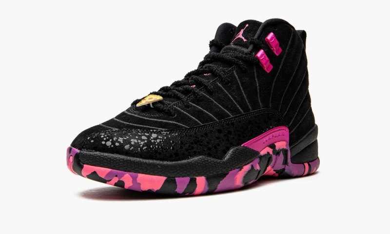 Nike Air Jordan 12 Retro DB 'Doernbecher' Schoenen Heren Zwart Roze Paars Nederland | 064783-CVK