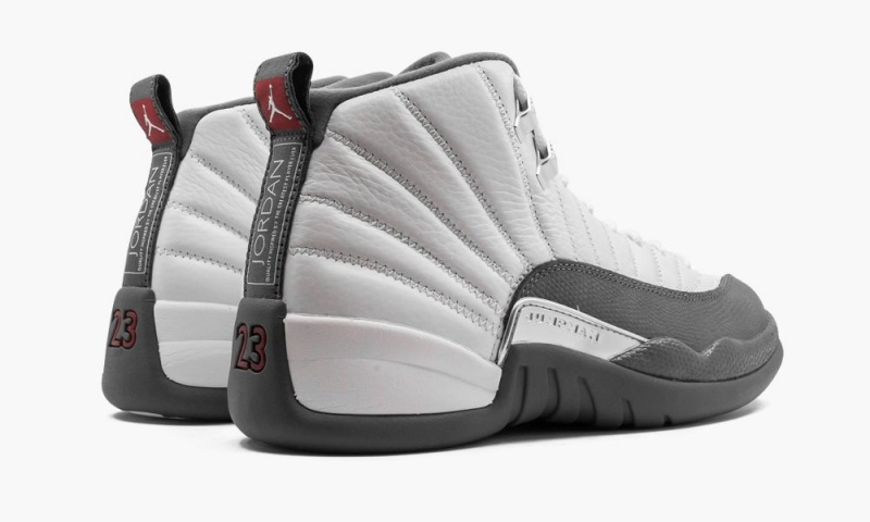 Nike Air Jordan 12 Retro 'Dark Grey' Schoenen Heren Wit Donkergrijs Rood Nederland | 657391-ATV