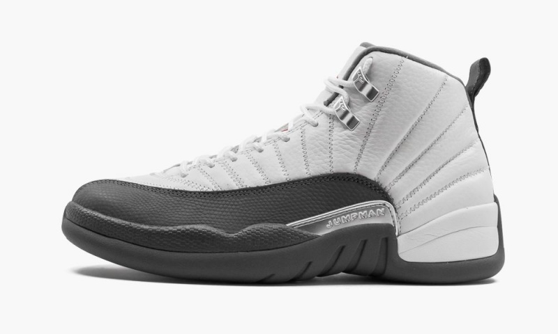 Nike Air Jordan 12 Retro \'Dark Grey\' Schoenen Heren Wit Donkergrijs Rood Nederland | 657391-ATV