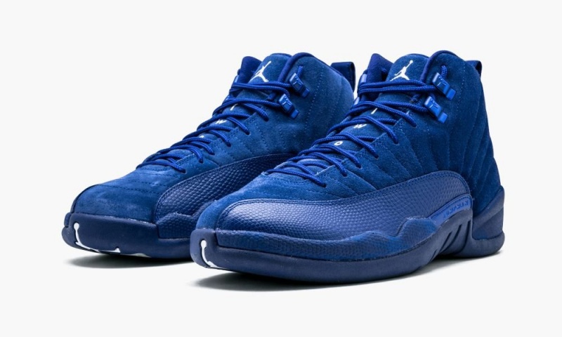 Nike Air Jordan 12 Retro 'Deep Royal Suede' Schoenen Heren Diepkoningsblauw Blauw Wit Nederland | 904853-RVP