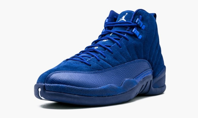 Nike Air Jordan 12 Retro 'Deep Royal Suede' Schoenen Heren Diepkoningsblauw Blauw Wit Nederland | 904853-RVP