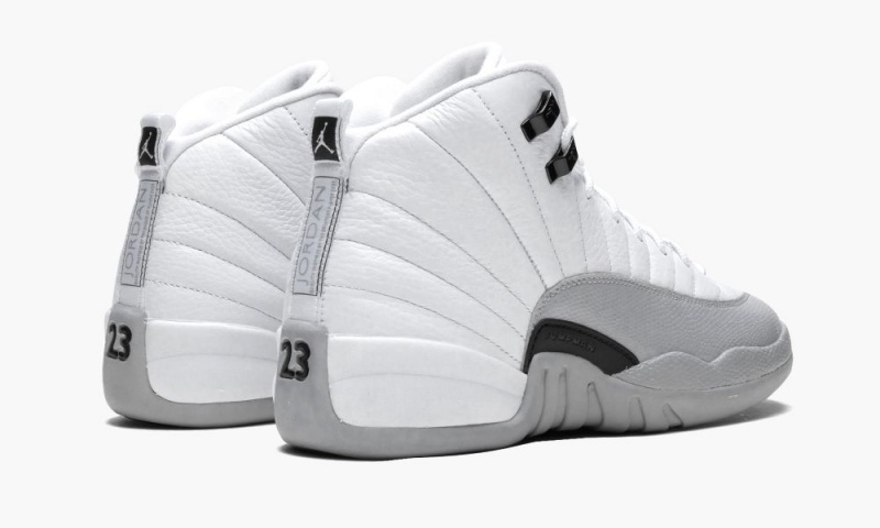 Nike Air Jordan 12 Retro GG 'Baron' Schoenen Kinderen Wit Zwart Grijs Nederland | 815632-JKB