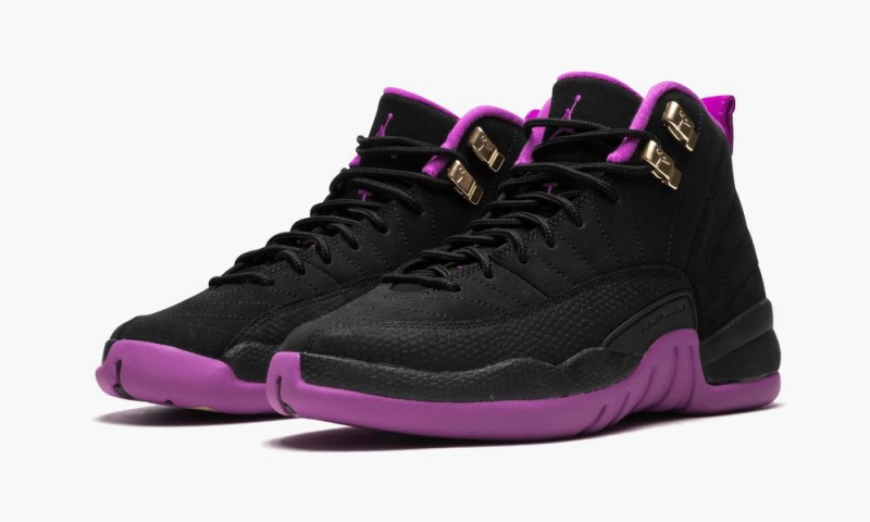 Nike Air Jordan 12 Retro GG Schoenen Kinderen Zwart Goud Nederland | 896537-YAN