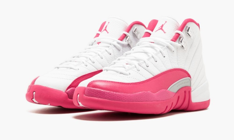 Nike Air Jordan 12 Retro GG 'Valentine's Day' Schoenen Kinderen Wit Roze Zilver Nederland | 907138-EIW