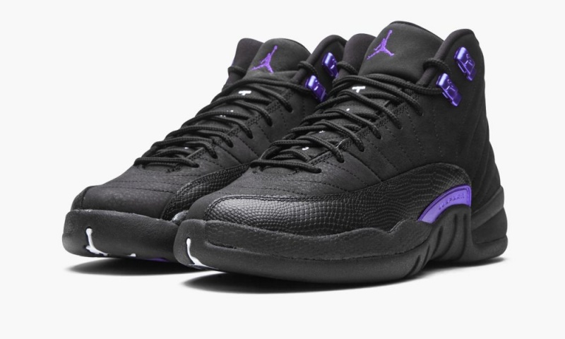 Nike Air Jordan 12 Retro GS 'Dark Concord' Schoenen Kinderen Zwart Paars Nederland | 947586-YKW