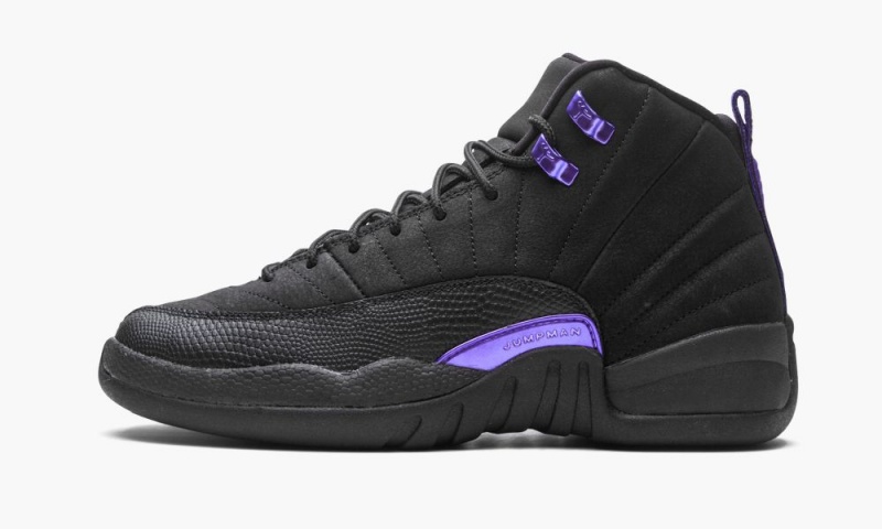Nike Air Jordan 12 Retro GS \'Dark Concord\' Schoenen Kinderen Zwart Paars Nederland | 947586-YKW