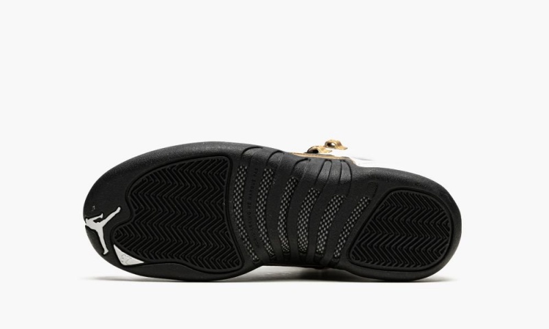 Nike Air Jordan 12 Retro GS 'Royalty Taxi' Schoenen Kinderen Wit Zwart Metal Goud Nederland | 430926-FPD