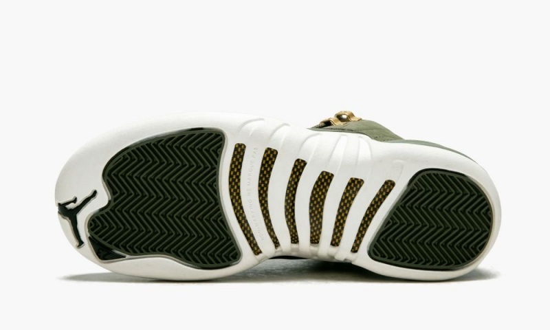Nike Air Jordan 12 Retro GS Schoenen Kinderen Olijfgroen Metal Goud Nederland | 769580-FTO