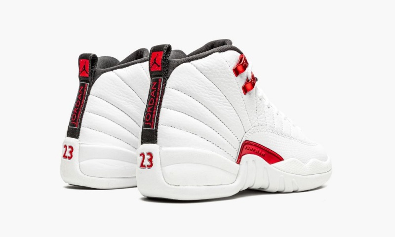 Nike Air Jordan 12 Retro GS 'Twist' Schoenen Kinderen Wit Zwart Rood Nederland | 589172-VHS