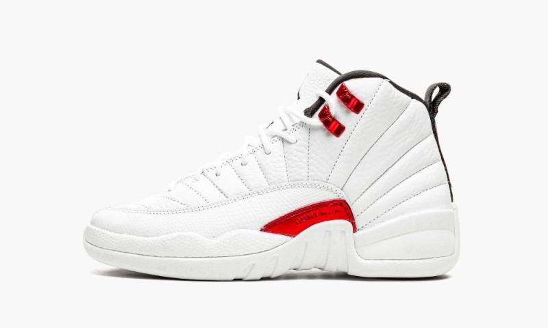 Nike Air Jordan 12 Retro GS \'Twist\' Schoenen Kinderen Wit Zwart Rood Nederland | 589172-VHS