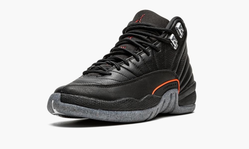 Nike Air Jordan 12 Retro GS 'Utility' Schoenen Kinderen Zwart Nederland | 027319-QXT