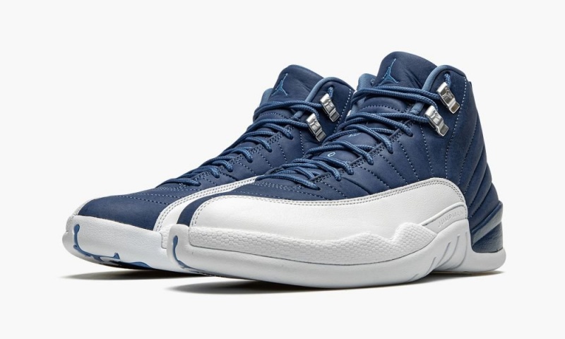 Nike Air Jordan 12 Retro 'Indigo' Schoenen Heren Grijs Blauw Blauw Nederland | 746201-HZX