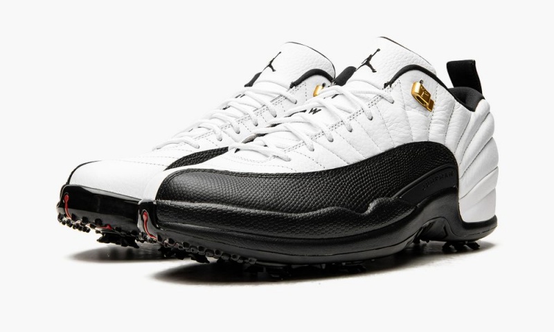 Nike Air Jordan 12 Retro Low Golf 'Taxi' Schoenen Heren Wit Zwart Nederland | 483071-NRH