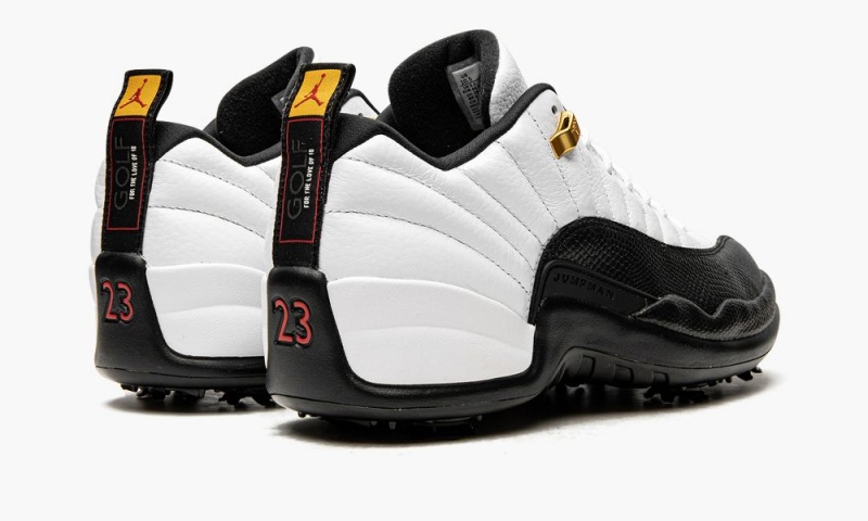 Nike Air Jordan 12 Retro Low Golf 'Taxi' Schoenen Heren Wit Zwart Nederland | 483071-NRH