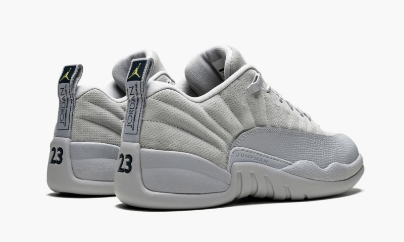Nike Air Jordan 12 Retro Low Schoenen Heren Grijs Donkerblauw Nederland | 402576-BSN