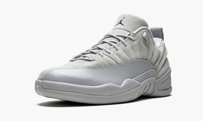 Nike Air Jordan 12 Retro Low Schoenen Heren Grijs Donkerblauw Nederland | 402576-BSN
