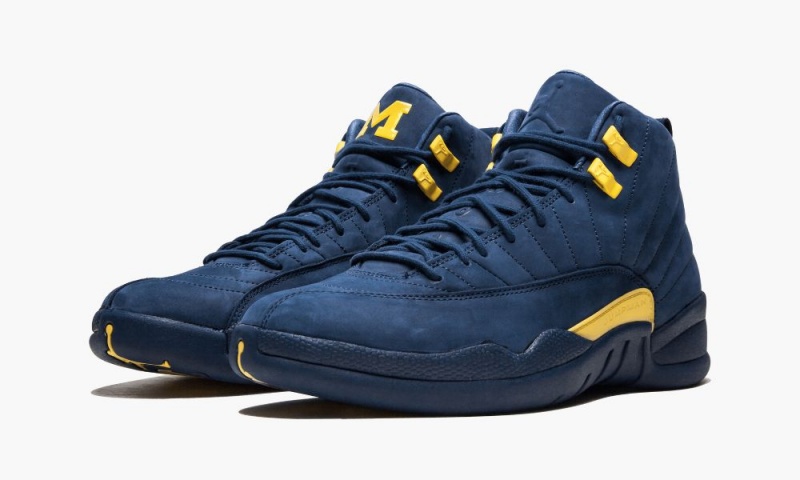 Nike Air Jordan 12 Retro 'Michigan' Schoenen Heren Blauw Oranje Donkerblauw Nederland | 891563-TPI