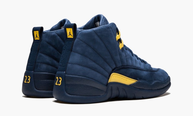 Nike Air Jordan 12 Retro 'Michigan' Schoenen Heren Blauw Oranje Donkerblauw Nederland | 891563-TPI
