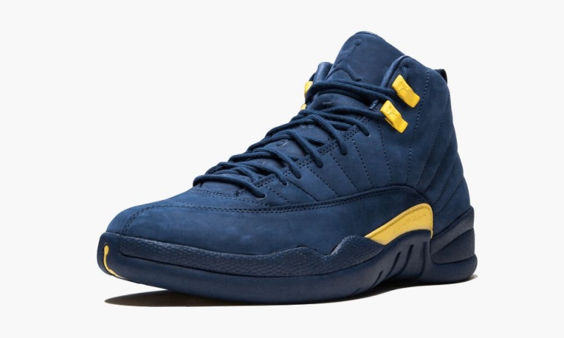 Nike Air Jordan 12 Retro 'Michigan' Schoenen Heren Blauw Oranje Donkerblauw Nederland | 891563-TPI