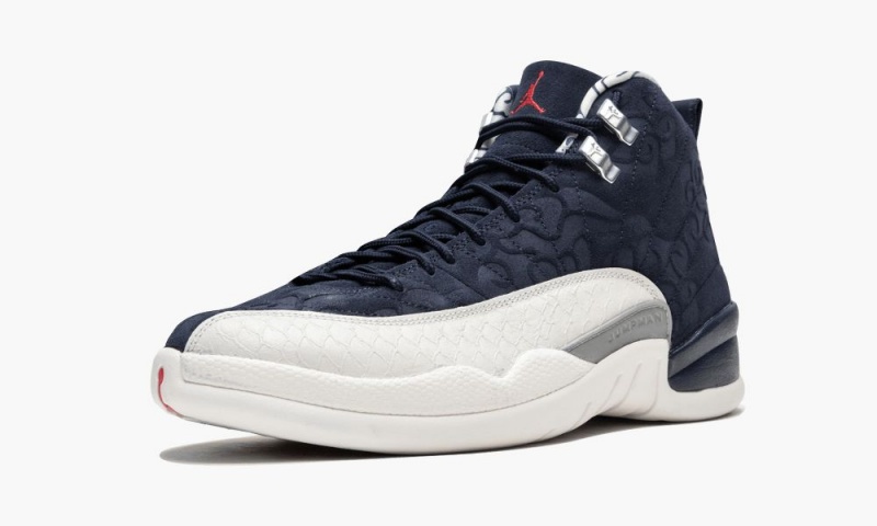 Nike Air Jordan 12 Retro PRM 'International Flight' Schoenen Heren Donkerblauw Wit Rood Nederland | 754628-THE