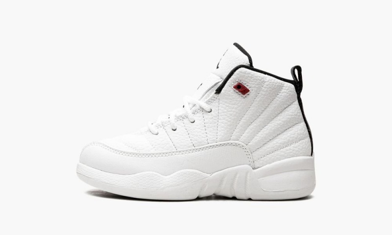 Nike Air Jordan 12 Retro (PS) \'Twist\' Schoenen Kinderen Wit Zwart Rood Nederland | 491257-OXZ