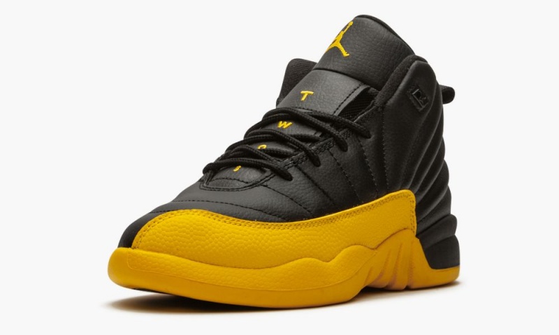 Nike Air Jordan 12 Retro (PS) 'University Gold' Schoenen Kinderen Zwart Goud Zwart Nederland | 178402-DZF