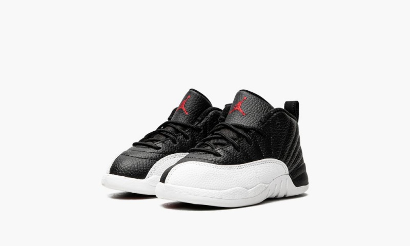 Nike Air Jordan 12 Retro TD 'Playoffs 2022' Schoenen Kinderen Zwart Rood Wit Nederland | 526174-CGL