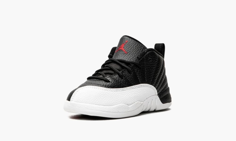Nike Air Jordan 12 Retro TD 'Playoffs 2022' Schoenen Kinderen Zwart Rood Wit Nederland | 526174-CGL