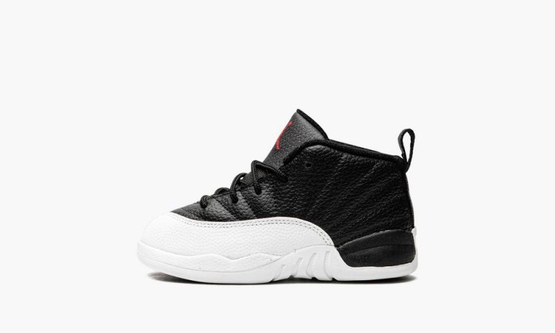 Nike Air Jordan 12 Retro TD \'Playoffs 2022\' Schoenen Kinderen Zwart Rood Wit Nederland | 526174-CGL