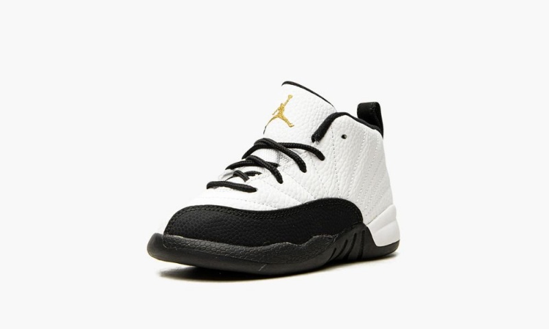 Nike Air Jordan 12 Retro TD 'Royalty' Schoenen Kinderen Wit Metal Goud Zwart Nederland | 576098-USY
