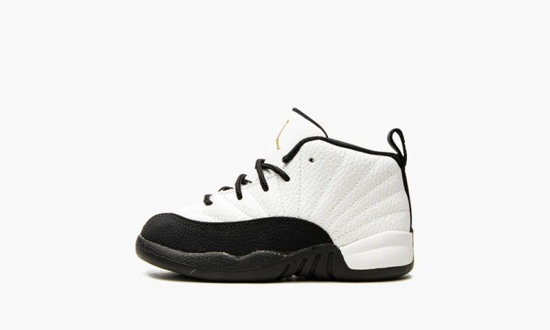 Nike Air Jordan 12 Retro TD \'Royalty\' Schoenen Kinderen Wit Metal Goud Zwart Nederland | 576098-USY