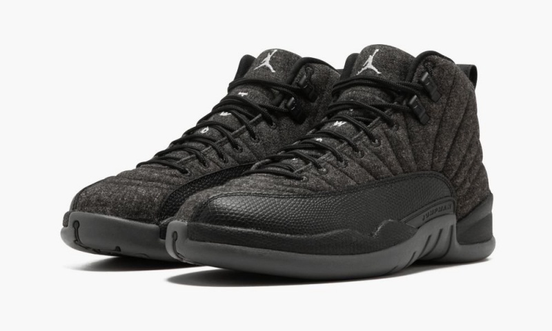 Nike Air Jordan 12 Retro Wol Schoenen Heren Donkergrijs Metal Zilver Nederland | 518376-CWS