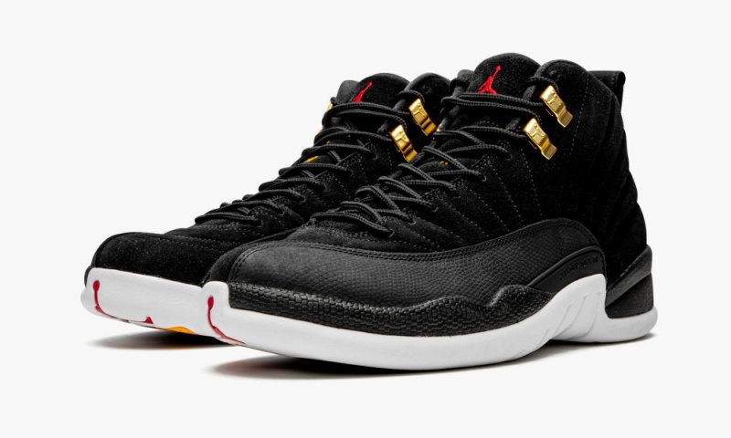 Nike Air Jordan 12 'Reverse Taxi' Schoenen Heren Zwart Goud Wit Nederland | 643715-AIX